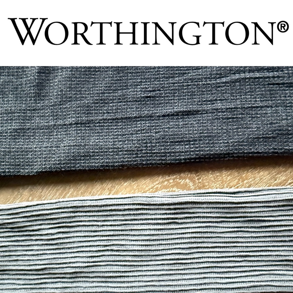 🧸 Worthington | BUNDLE • NWOT • Charcoal and Light Gray Textured Tights